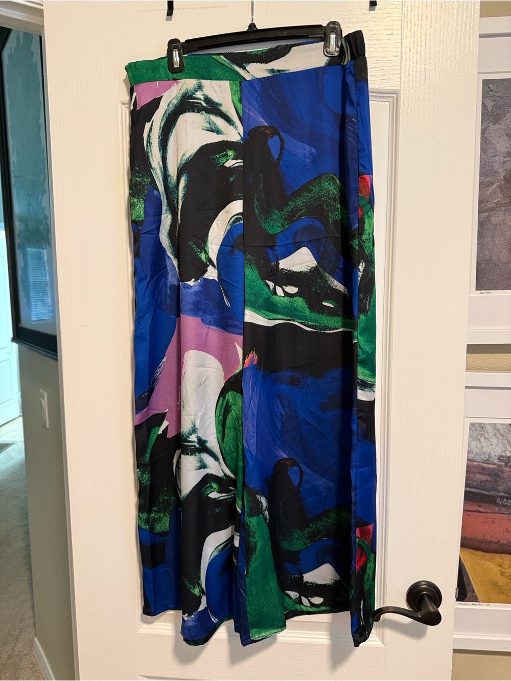 Frank Lyman Design Wide Leg Jumpsuit Pants in Blue, Green, Black